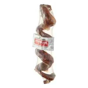 Superior Farms Pet USA USA Beef Pizzle Spiral Large Dog Natural Chews - Case of 25