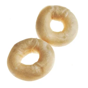 Tasman's Natural Pet Bison Rawhide 3" - 4" Dog Natural Chews - Small Bagel