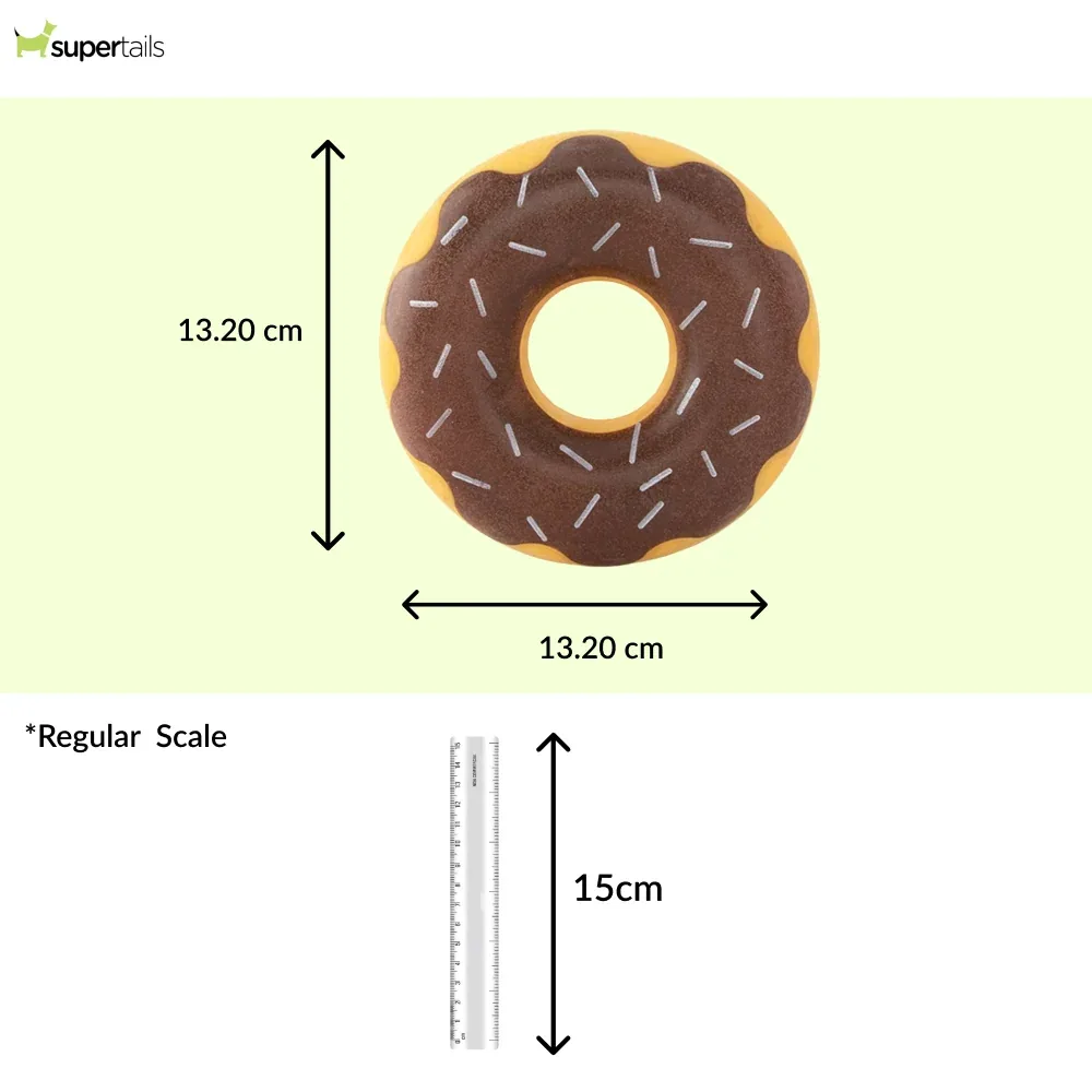 Zippy Paws Zippy Chocolate Tuff Donutz Plush Toy for Dogs - Image 2