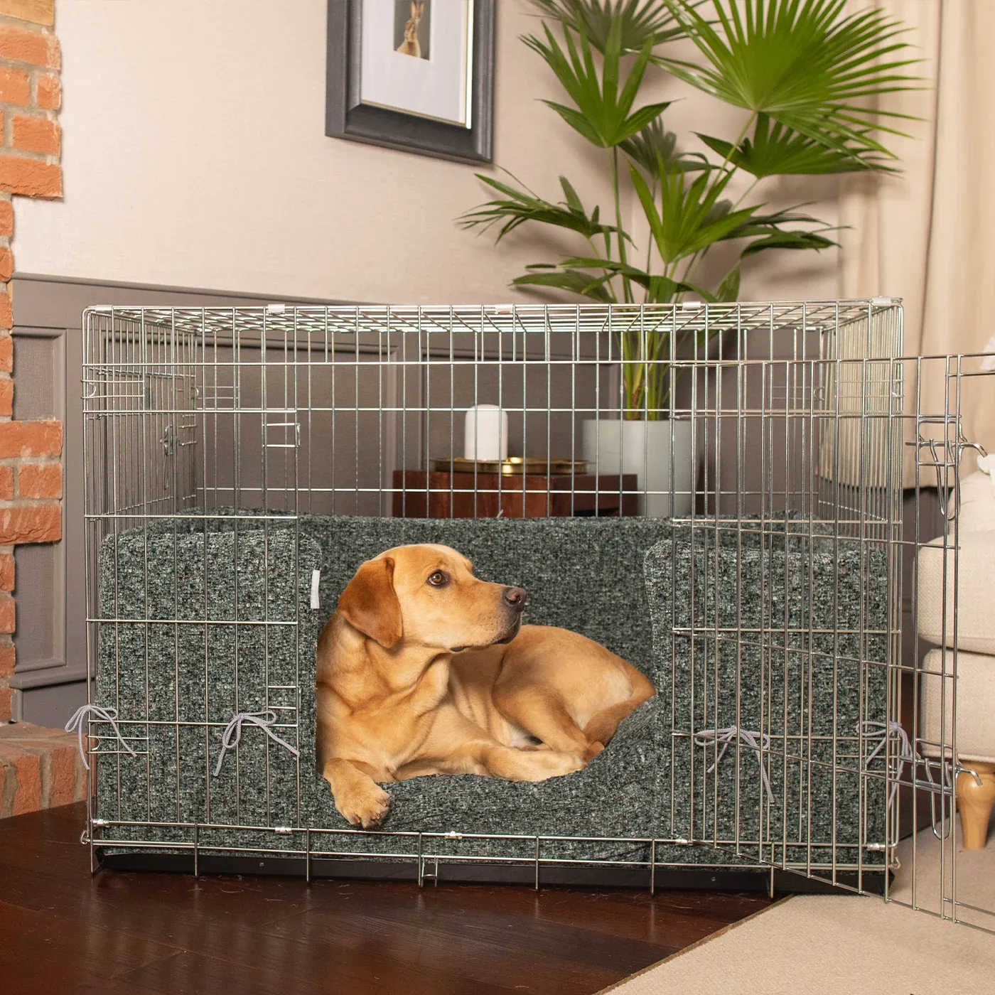 Dog Crate Bumper in Emerald Minerals by Lords & Labradors - Image 2