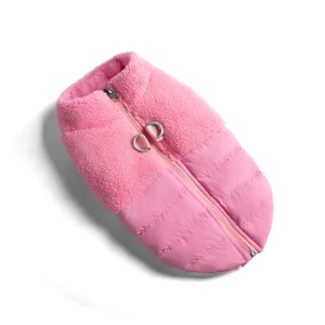 Gooby Sherpa Puffer Vest in Pink