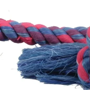 Mammoth Pet Products 3-Knotted Cotton Rope and Tug Dog Toy - Multi-Color