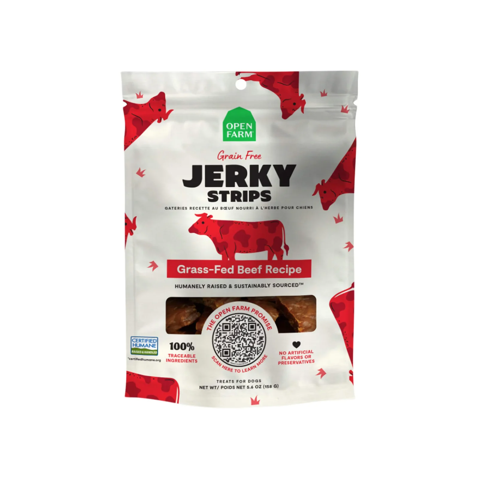 Open Farm Grain Free Jerky Strips Dog Treats - Image 2