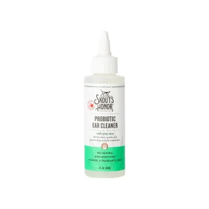 Skout's Honor Fragrance Free Probiotic Ear Cleaner with Aloe Vera for Cats