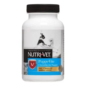 Nutri-Vet Puppy-Vite Chewables Dog Vitamins - 60 ct Bottle