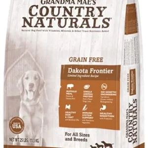 Grandma Mae's Country Naturals Dog Limited Ingredient Diet Grain-Free Buffalo - 25 lbs
