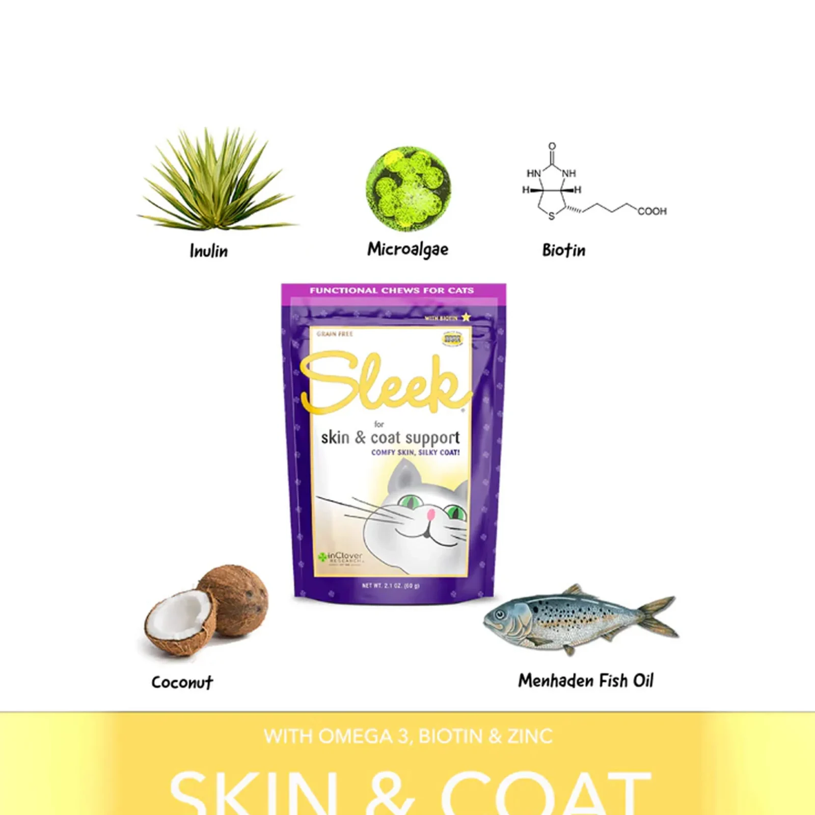 In Clover Sleek Soft Chews for Cats - Image 2