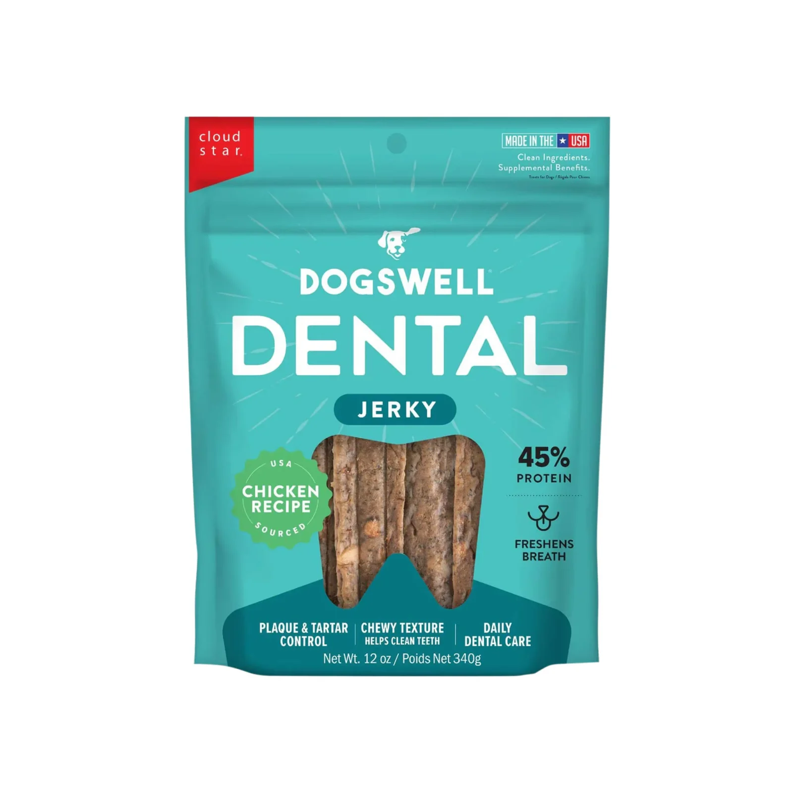 Dogswell Chicken Jerky Dental Treats for Dogs