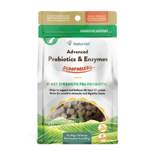 NaturVet Scoopables Advanced Probiotics and Enzymes for Dogs 11 oz