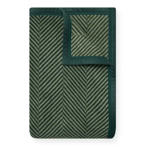ChappyWrap Harborview Herringbone Forest Green Dog Blanket