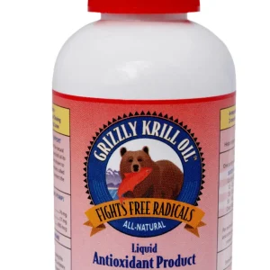 Grizzley Pet Products Grizzly Krill Oil Liquid Antioxidant Dog and Cat Supplement - 4 oz