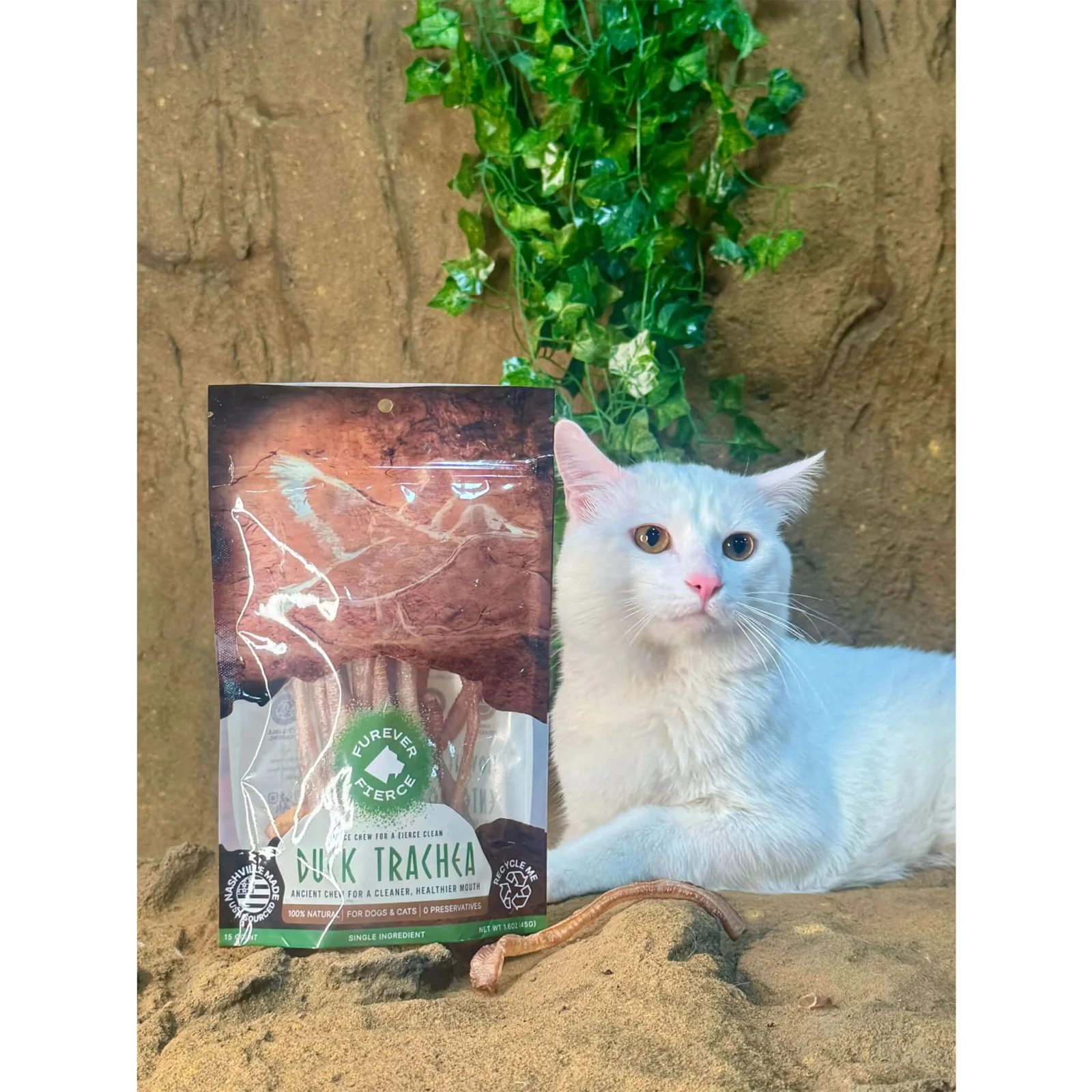Furever Fierce Duck Trachea Chews for Dogs & Cats - Image 2