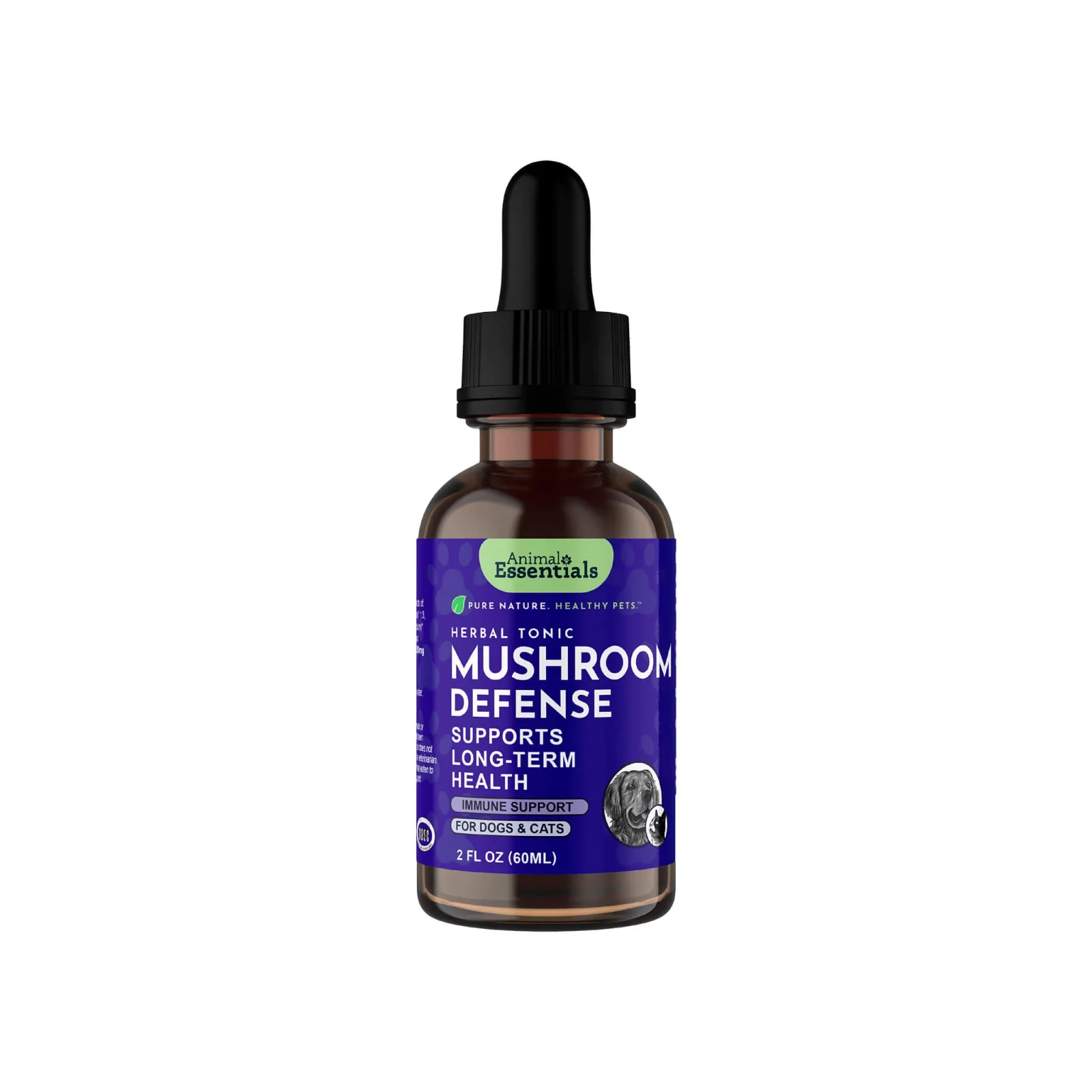 Animal Essentials Mushroom Defense Immune Support Liquid for Dogs & Cats - Image 2