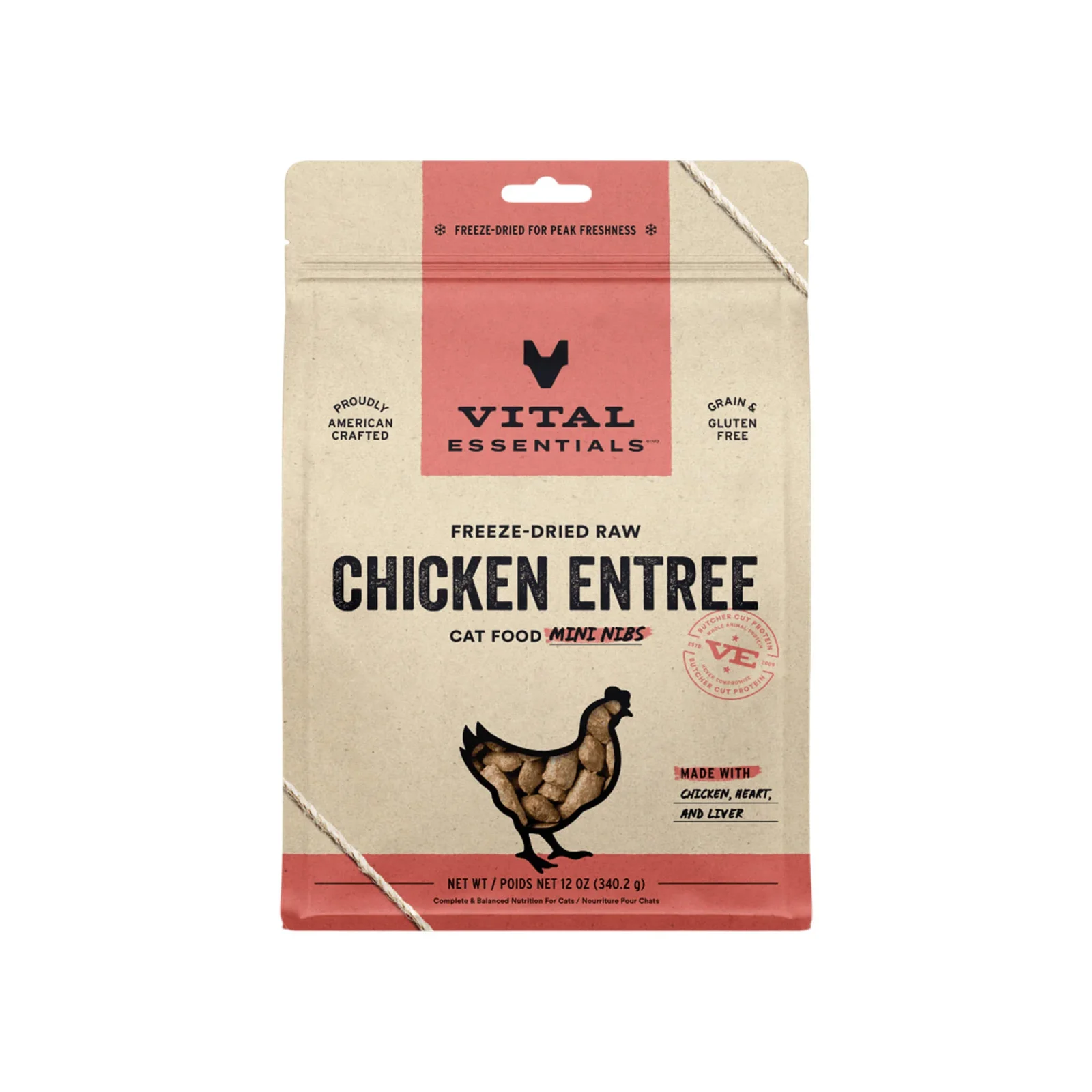 Vital Essentials Raw Freeze Dried Mini Nibs Entree for Cats