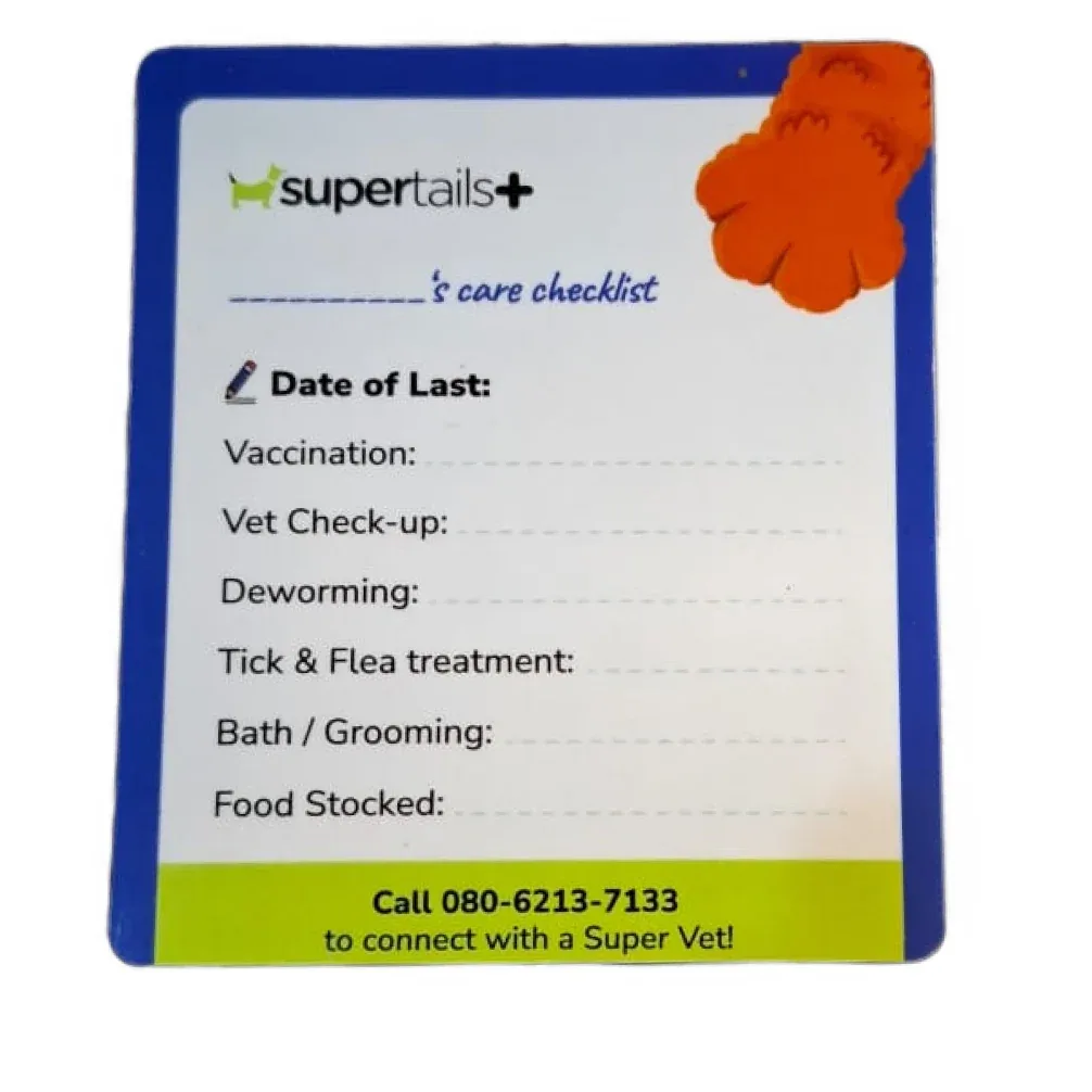 SuperTails+ Pet Care Checklist Fridge Magnet | Track Your Pet’s Health with Ease R - Image 2