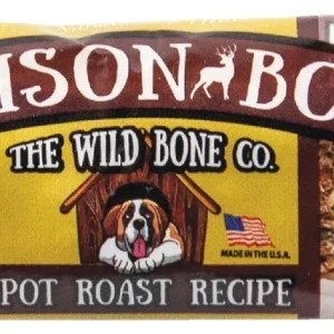 The Wild Bone Co. Venison Bone Pot Roast Recipe Crunchy Dog Treats - 24 ct