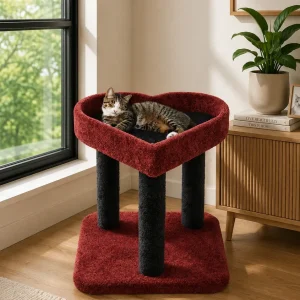 Heart-Shaped Cat Perch – Cozy Lounger for Cats