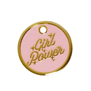 Girl Power Pet ID Tag