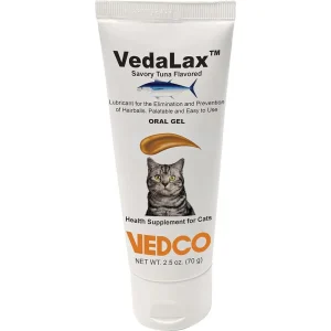 VedaLax Hairball Oral Gel for Cats - Tuna Flavor (2.5 oz)