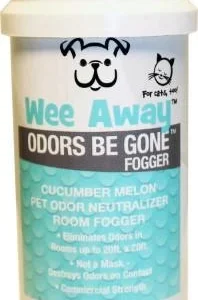 Wee Away Odors Be Gone Fogger - Cucumber and Melon Cat and Dog Stain and Odor Eliminator - 5 oz Bottle