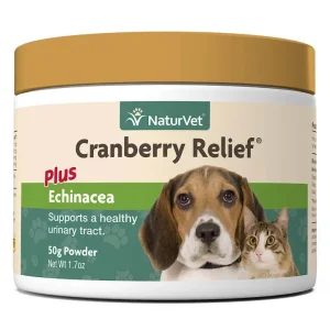 Naturvet Cranberry Urinary Bladder Relief Powder Dog Chewy Supplements - 50g Jar