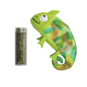 Kong Refillables Chameleon Toy for Cats (Green)