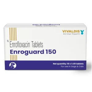 Vivaldis Enroguard 150mg (Enrofloxacin) Tablets for Dogs and Cats