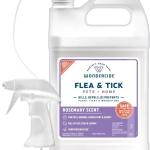 Wondercide Mosquito Flea and Tick Spray for Pets and Home - Rosemary - 128 oz Bottle