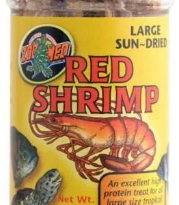 Zoo Med Laboratories Large Aquatic Sun-Dried Red Shrimp - 0.5 Oz