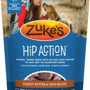 Zuke's Hip Action Peanut Butter Soft and Chewy Dog Treats - 6 oz Bag