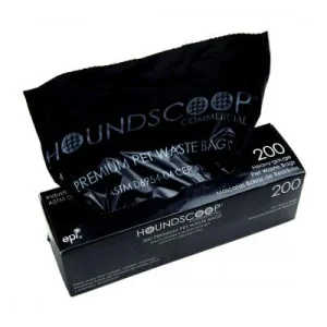 Houndscoop 200 Count Pantry Pack Unscented Single Roll Pet Wastebags -