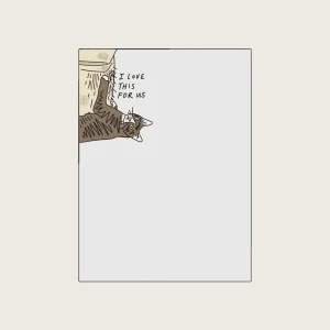 CAT SCRATCH NOTEPAD by La Familia Green