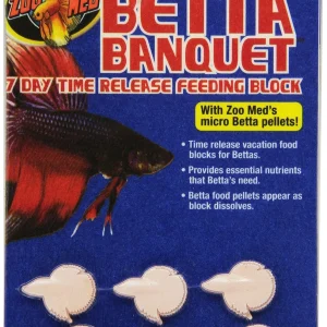 Zoo Med Laboratories Betta Banquet® 7 Day Release Feeding Block - 6 Count