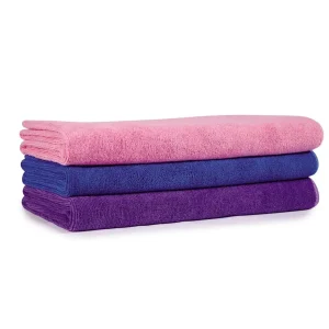 TP Microfiber Towels 48x28In Asst, 3-Count