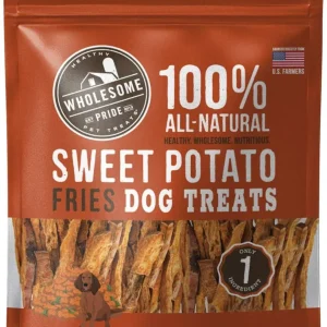Wholesome Pride Sweet Potato Fries Dog Dehydrated Treats - 8 oz Bag