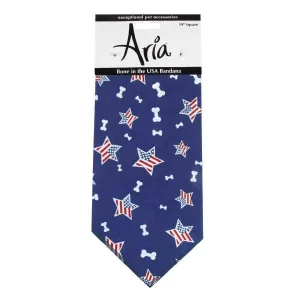 Aria Blue Bone In The USA Bandanas