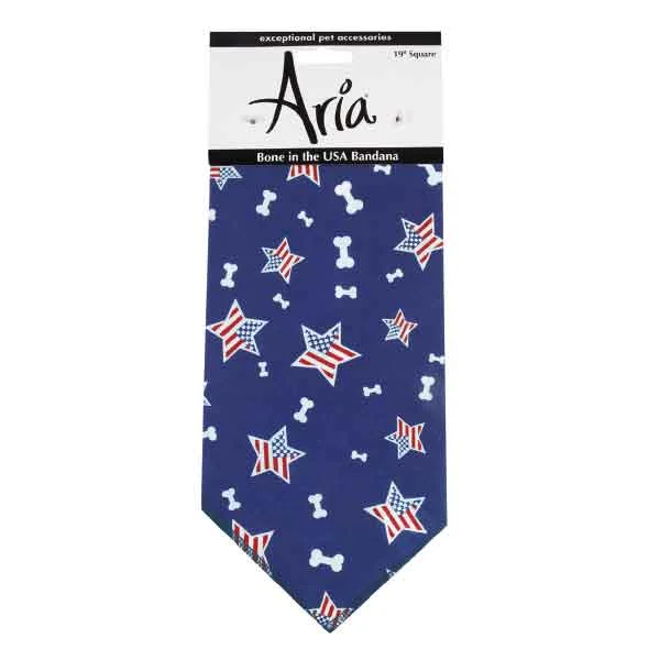 Aria Blue Bone In The USA Bandanas