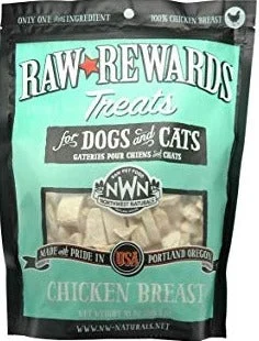 Northwest Naturals Freeze Dried Chicken Breast Treat Freeze-Dried Cat and Dog Treats - 10 oz Bag