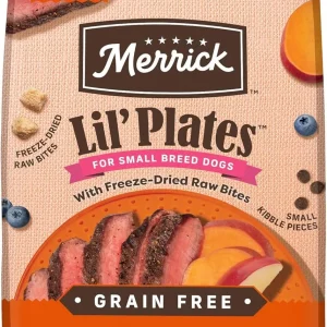 Merrick Lil' Plates Beef & Sweet Potato with Raw Bites Freeze-Dried Dog Food - 10 lb Bag