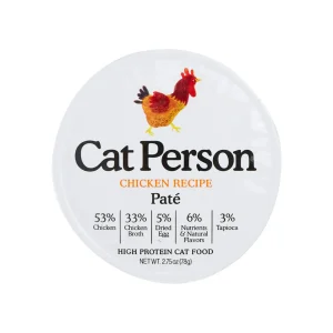 Cat Person Grain Free Pate Wet Cat Food 2.75 oz Case of 24