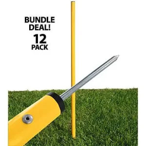 Clean Run Stick-in-the-Ground Weave Poles - Set of 12