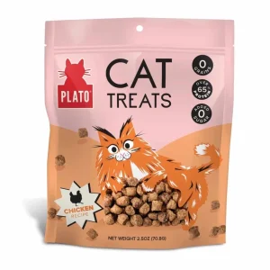 Plato Air-Dried Cat Treats Chicken with Catnip Recipe 2.5 oz