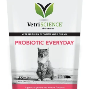 Vetriscience Labs Probiotic Digestive-Aid Health Chewable Cat Supplements - 30 ct Pouch