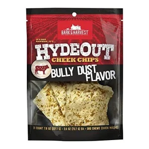 Bark + Harvest by Superior Farms HydeOut Beef Cheek Chips with Bully Sprinkles Dog Natural Chews - 3ct Bag