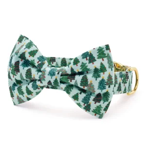 Festive Firs Bow Tie Collar
