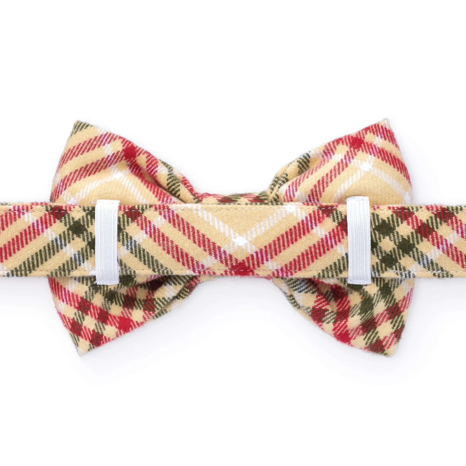 Eggnog Plaid Flannel Bow Tie Collar - Image 2