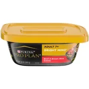 Purina Pro Plan Senior Adult 7+ Bright Mind Beef & Brown Rice Entree Wet Dog Food Tray