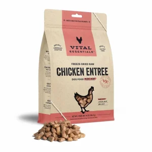 Vital Essentials Freeze-Dried Raw Chicken Entree Dog Food Mini Nibs