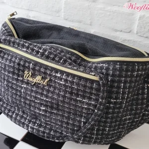 Wooflink Hug Me Bag - Tweed Black