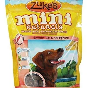 Zuke's Mini Naturals Salmon Soft and Chewy Dog Treats - 1 lb Bag